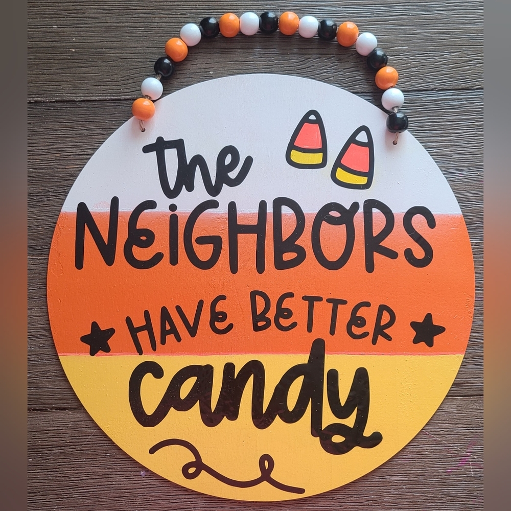 Halloween door sign